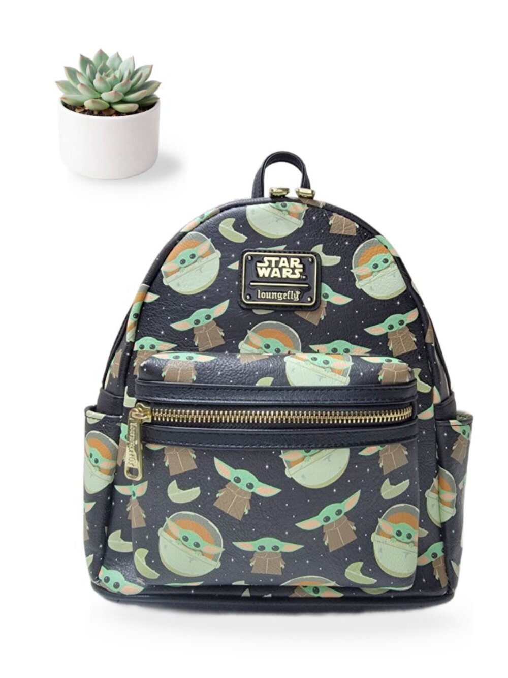 Loungefly Star Wars Mandalorian Grogu Baby Yoda Mini Backpack The Child Bag